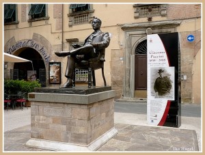 Puccini-Statue in Lucca