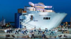 Seefestspiele Mörbisch / Bühnenbild für Eine Nacht in Venedig, Walter Vogelweider