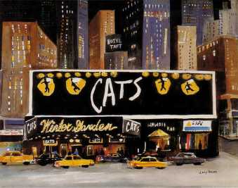 wintergarden cats gemälde